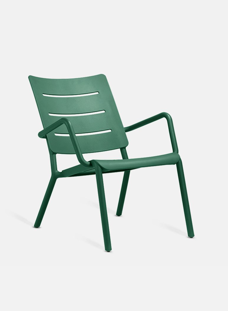 5 Outo sedia lounge Verde scuro Outo lounge chair Dark green