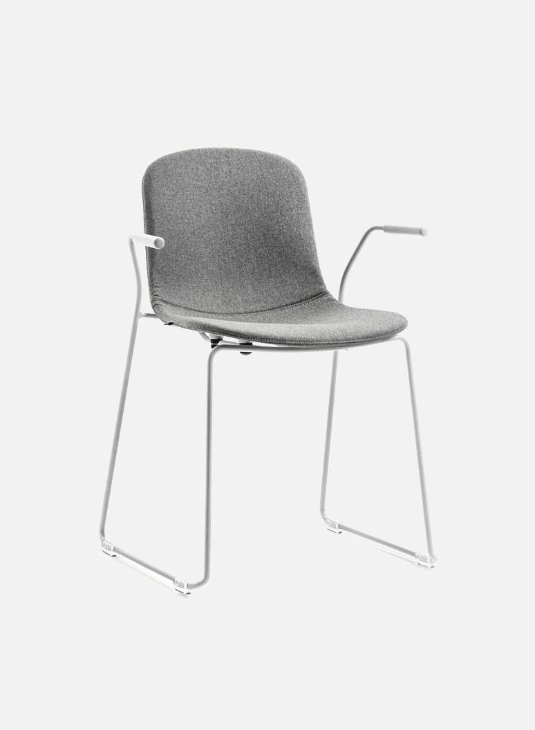 Holi Chair by TOOU | Holi sledge armchair Easy Up White - Light gray