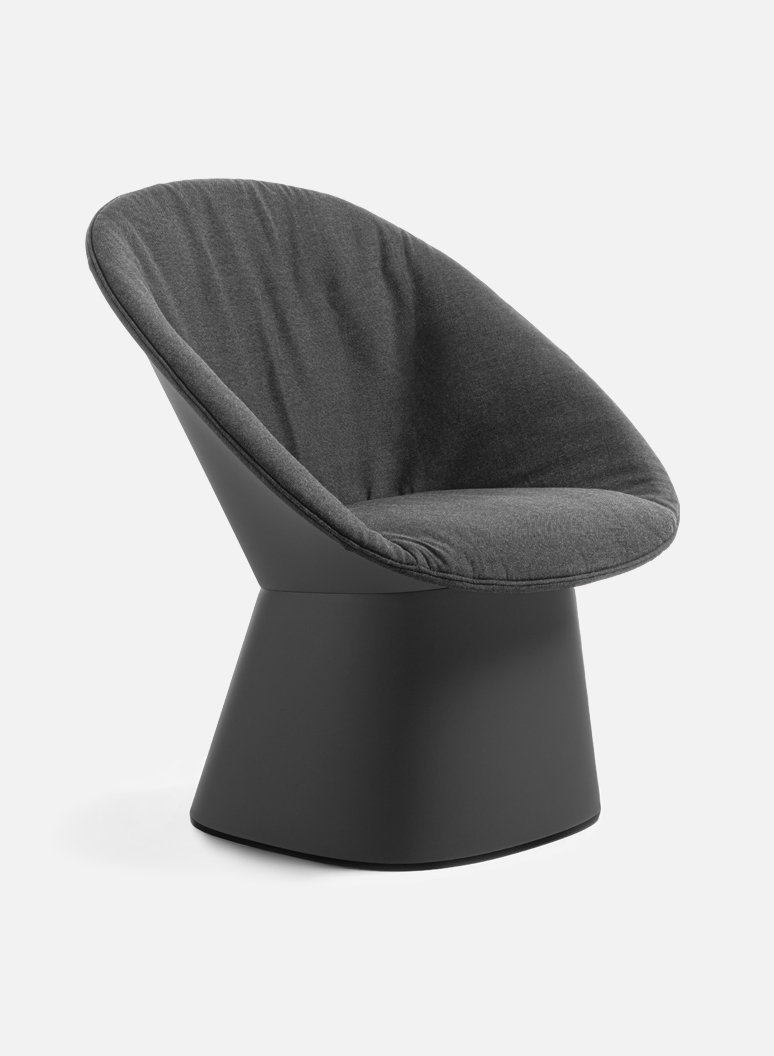 Sensu lounge chair with Easy Up Eco anthracite - Sunbrella Tornado